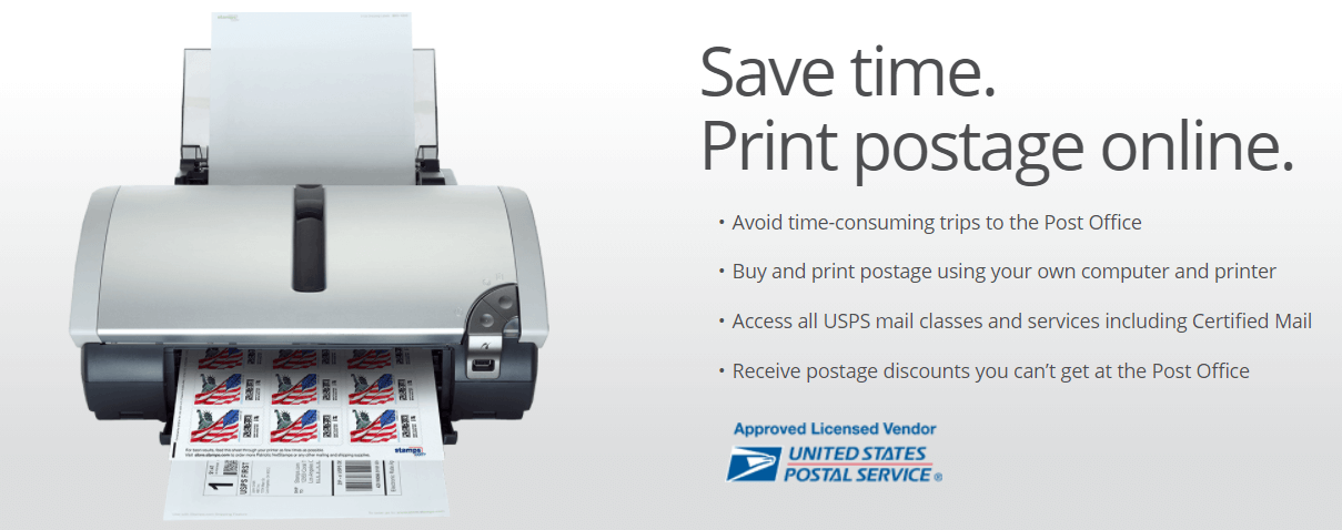 how to print postage stamps online