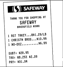 Safeway Apple Pay - Receipt