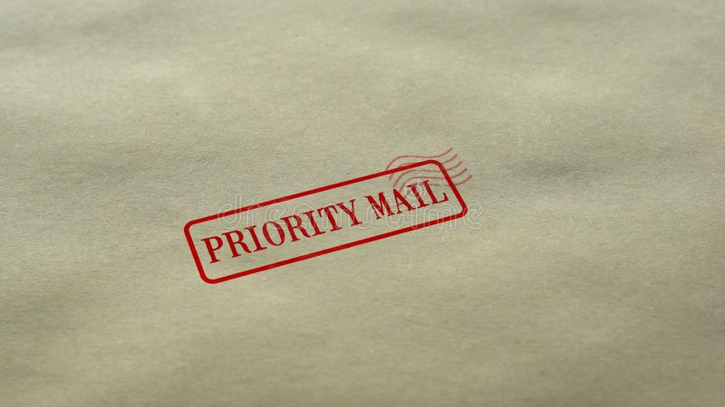 Priority mail letter