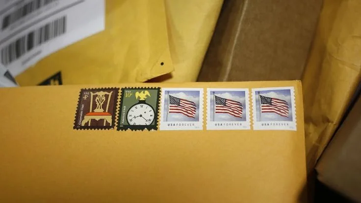 stamped manila envelope